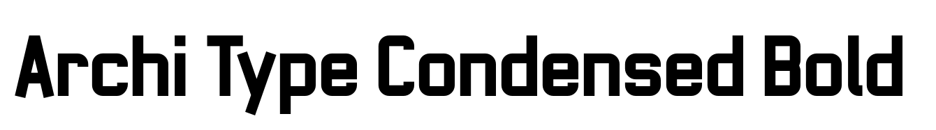 Archi Type Condensed Bold